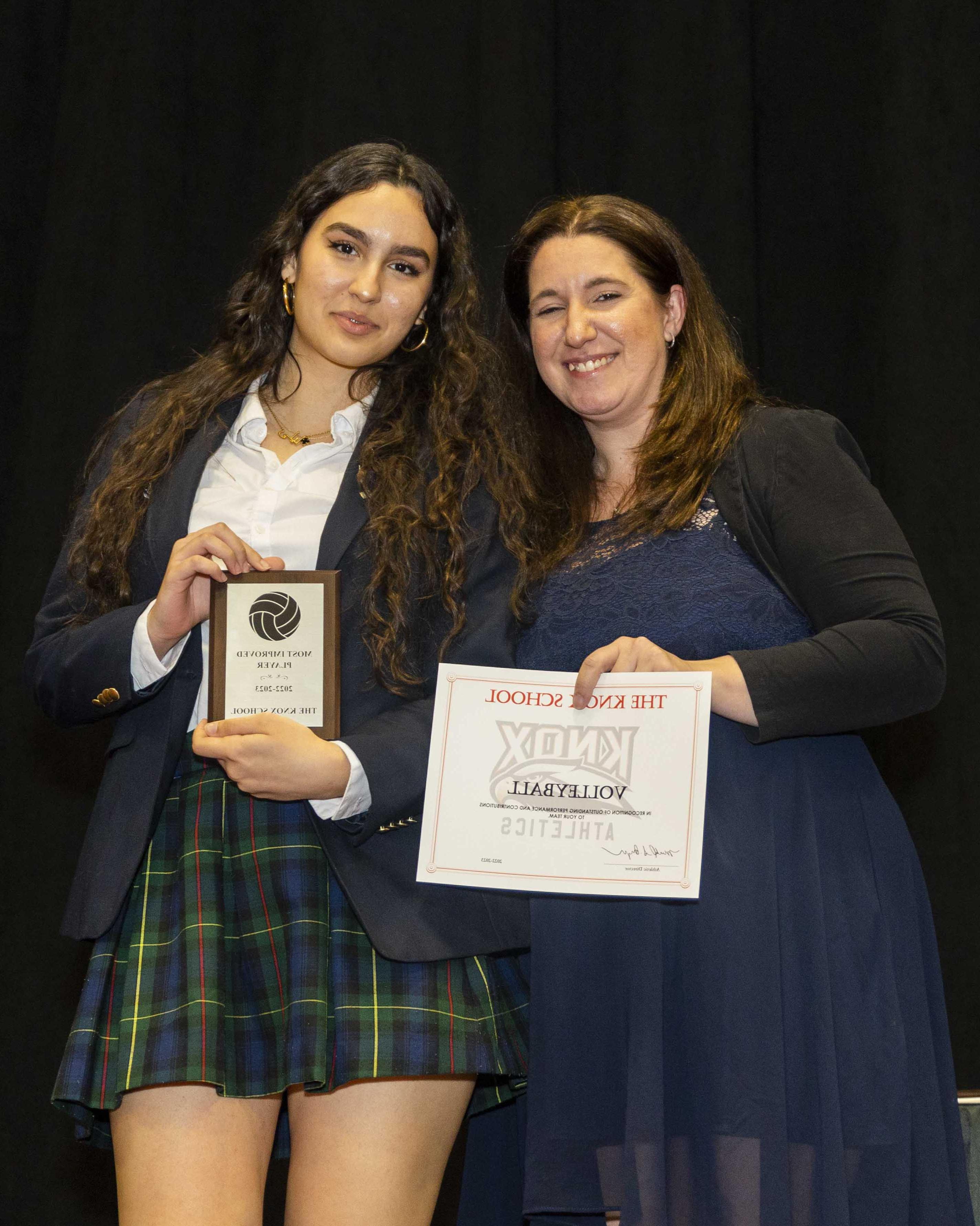 Knox Girls Volleyball Athletic Awards